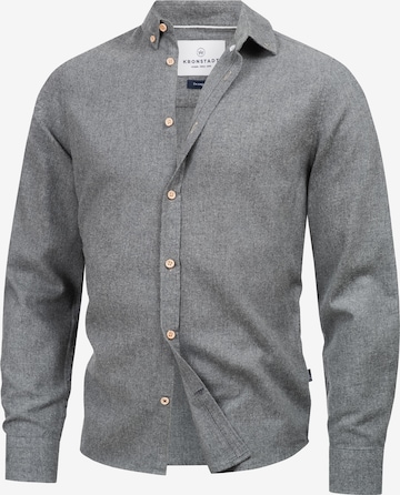 Kronstadt Button Up Shirt 'Johan Diego' in Grey: front