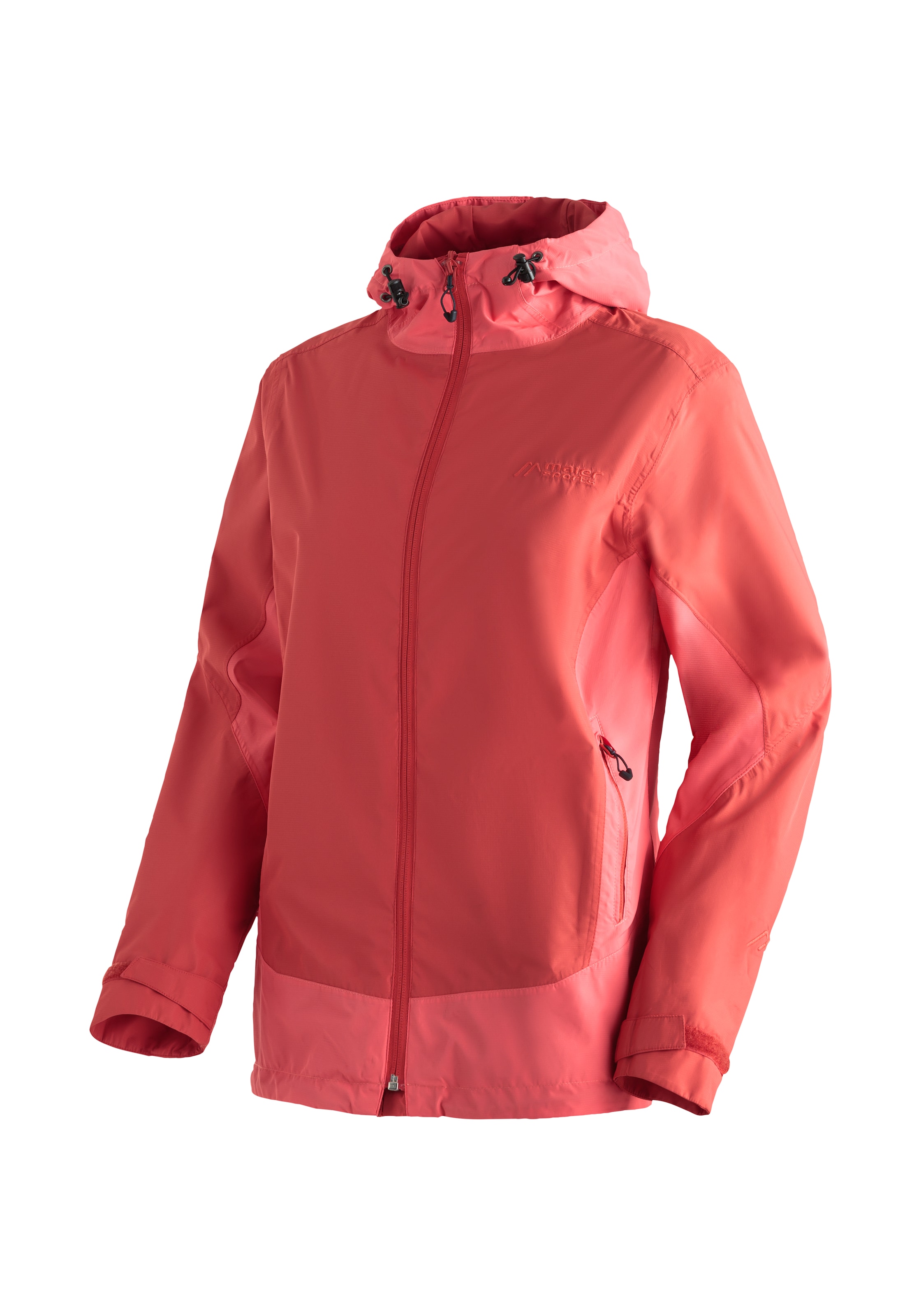 Maier Sports Outdoor Jacket in Red: front