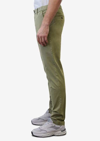 Coupe slim Pantalon chino 'Osby' Marc O'Polo en vert