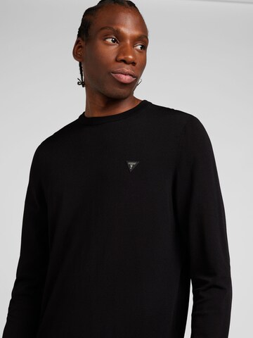 GUESS Pullover 'Dane Tech' in Schwarz