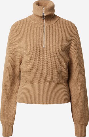 HUGO Sweater 'Sofalia' in Brown: front