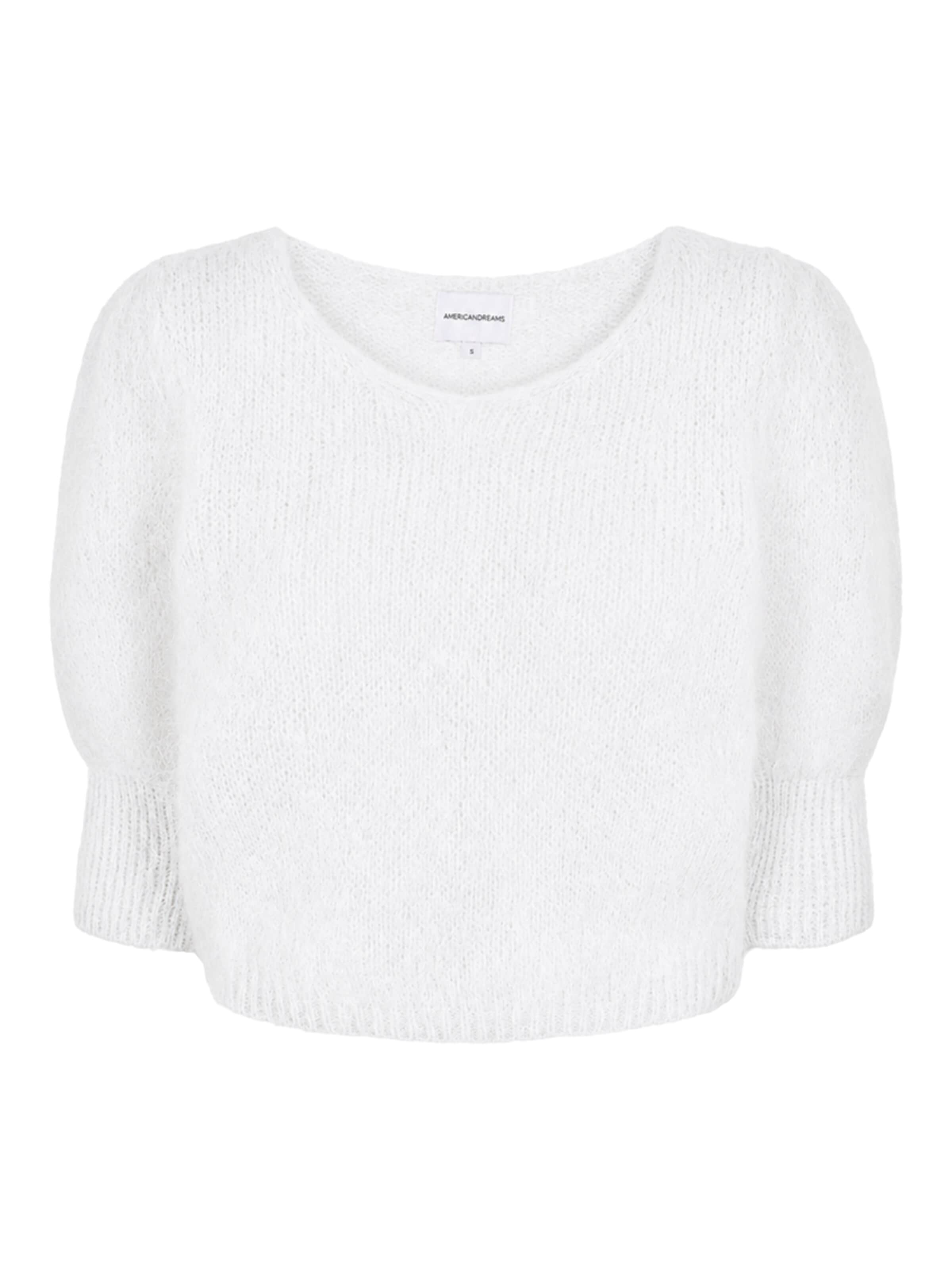 Pullover 'Koa' di americandreams in bianco: frontale