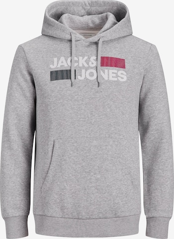 Jack & Jones Plus Sweatshirt 'JJECORP' in Grau: front