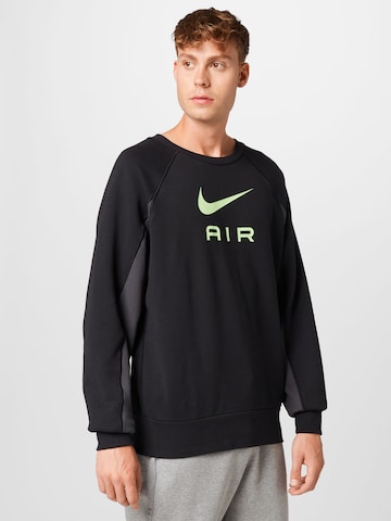 Nike Sportswear Sweatshirt 'Air' in Black: front