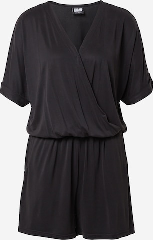 Urban Classics Jumpsuit in Black: front