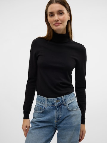 VERO MODA Sweater 'Happiness' in Black: front