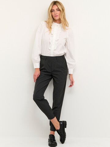 Kaffe Tapered Pants 'KA Hannie' in Grey