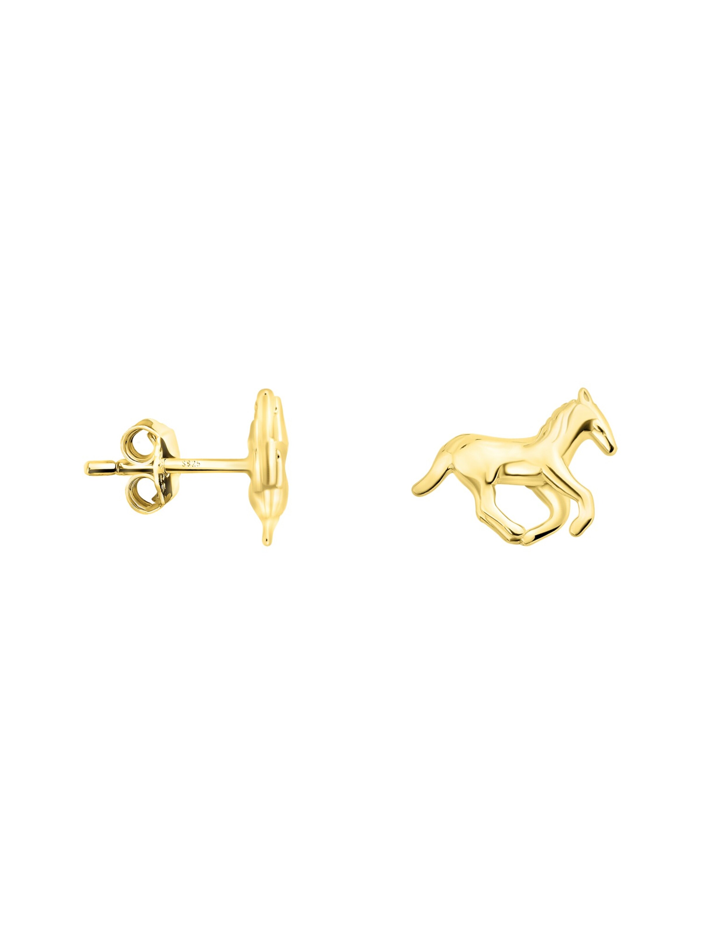 Sofia Milani Ohrringe 'Horse'‌‌ in Gold: Vorderseite