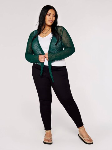 Cardigan Apricot en vert