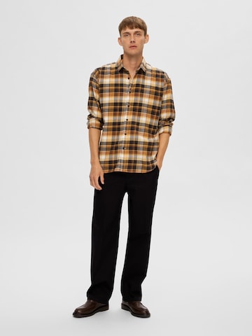 SELECTED HOMME Comfort Fit Hemd 'Owen' in Gelb