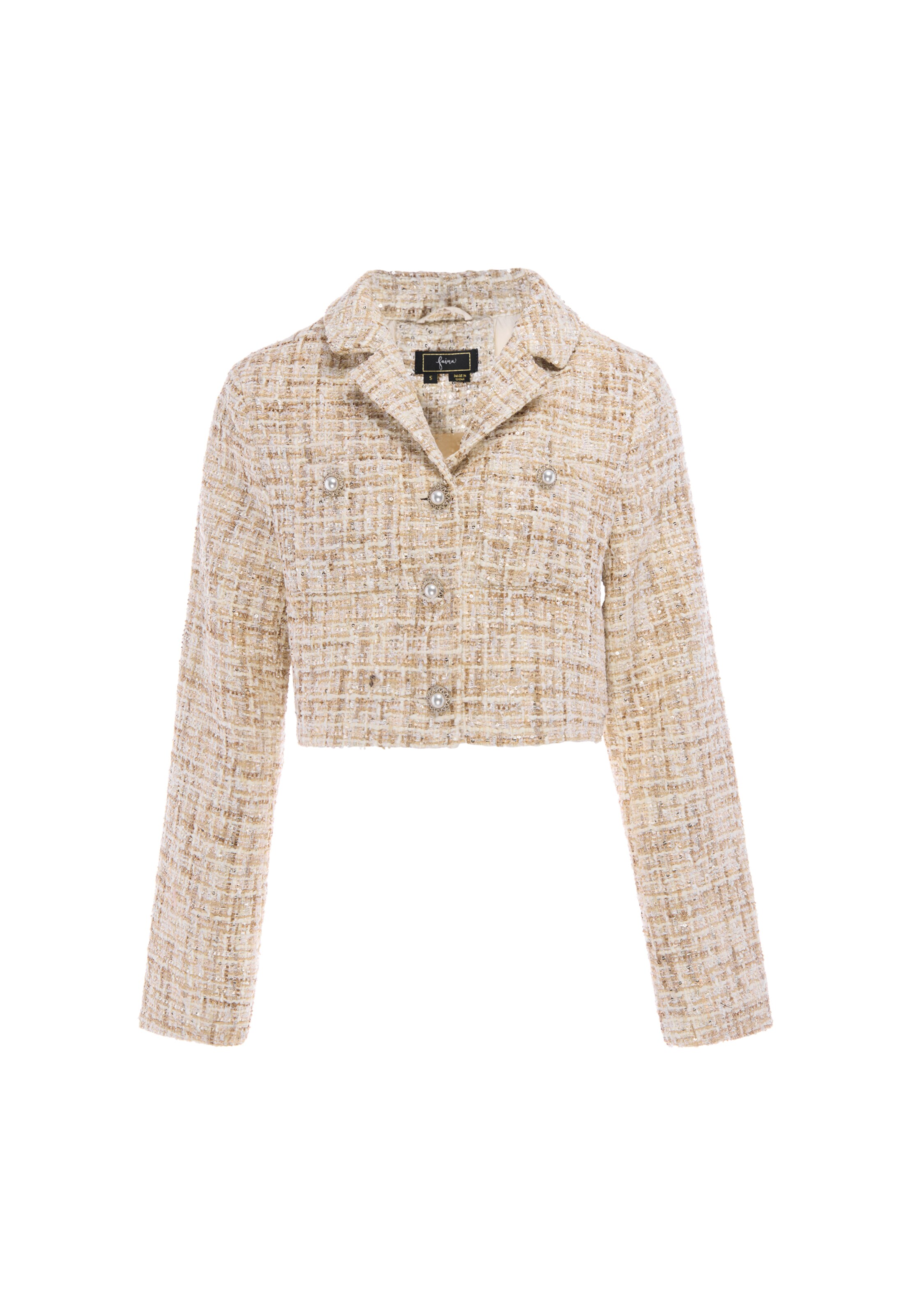 faina Blazer 'Festive' in Beige: front