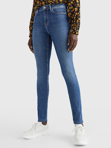 TOMMY HILFIGER Skinny Jeans 'Como' in Blauw: voorkant