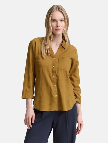 TOM TAILOR Blouse in Geel: voorkant
