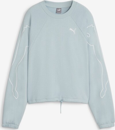 PUMA Sportsweatshirt 'MOTION' in pastellblau / weiß, Produktansicht