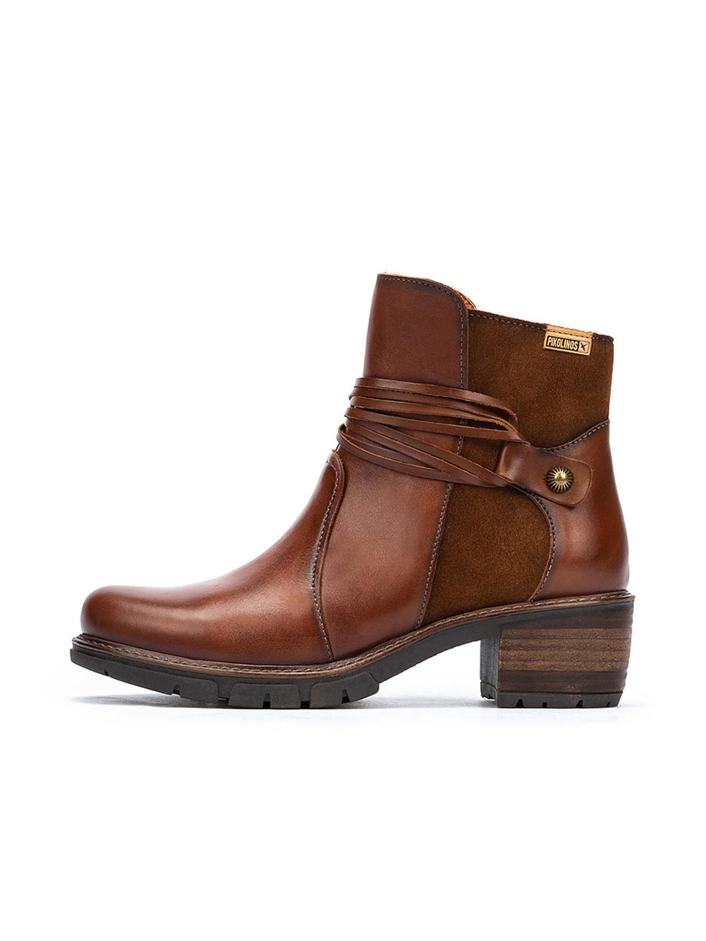 Ankle boots 'SAN SEBASTIA' di PIKOLINOS in marrone: frontale