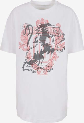 F4NT4STIC T-Shirt 'Harry Potter Gryffindor Crest' in Weiß: predná strana