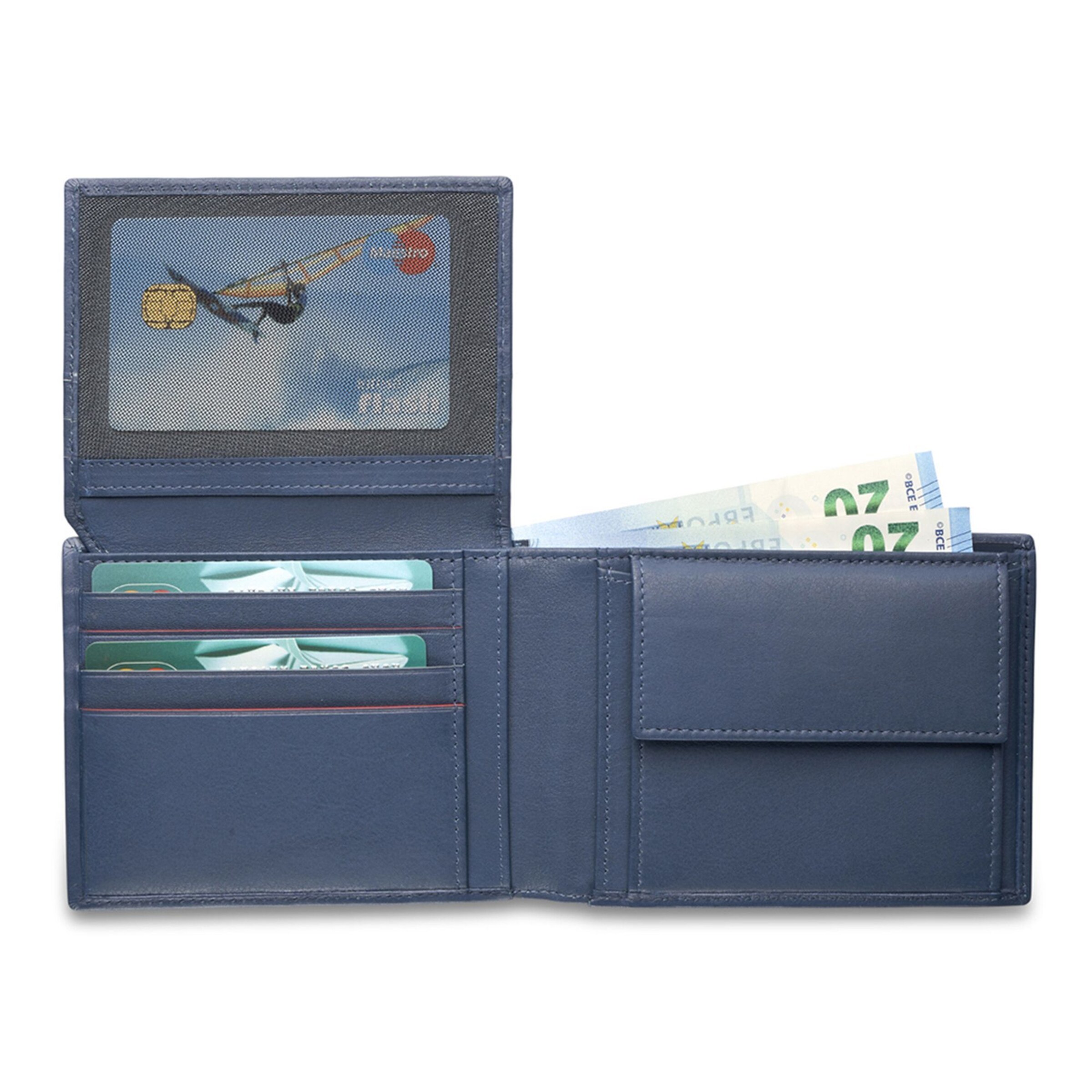 Roncato Geldbörse 'Detroit' in Blau