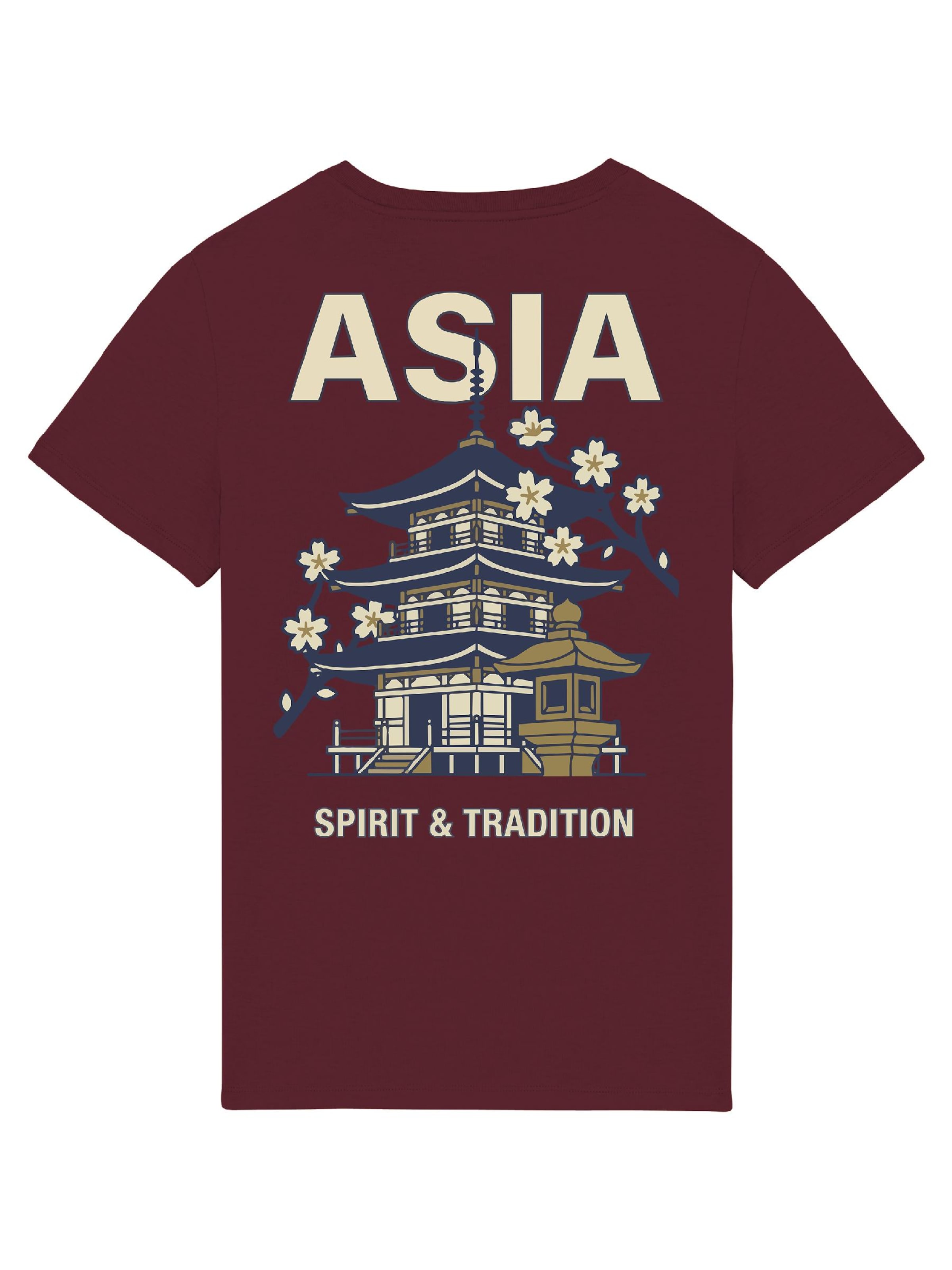 RoamLikeSummer Shirt 'ASIA'‌‌‌‌‌‌‌‌ in Rot: Vorderseite