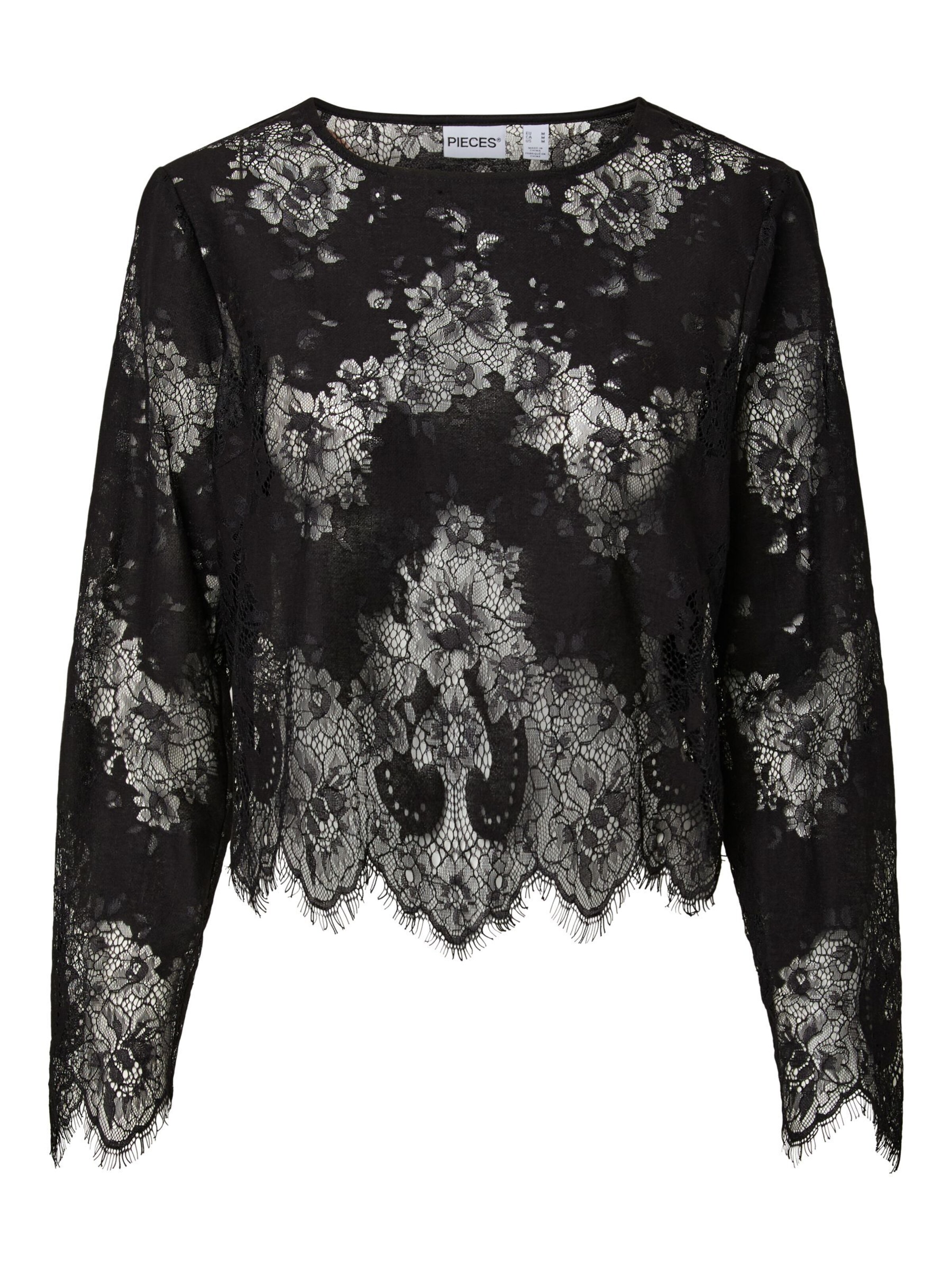PIECES - Blusa 'PCNorinne' en negro: frente