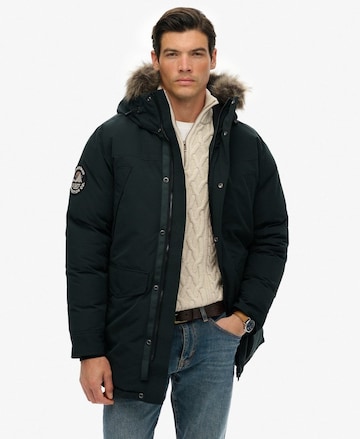 Parka d’hiver 'Everest' Superdry en vert : devant