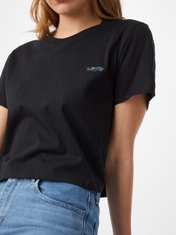 LEVI'S ® Shirt 'GR Cropped Jordie Tee' in Schwarz