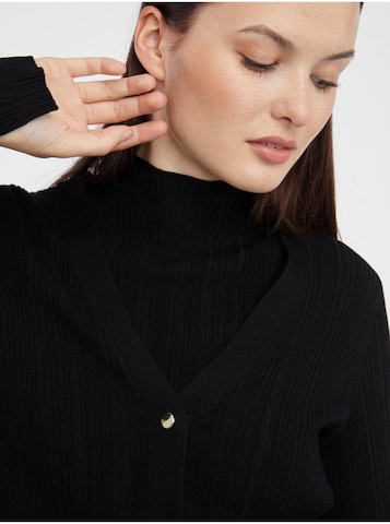 Orsay Knit Cardigan in Black