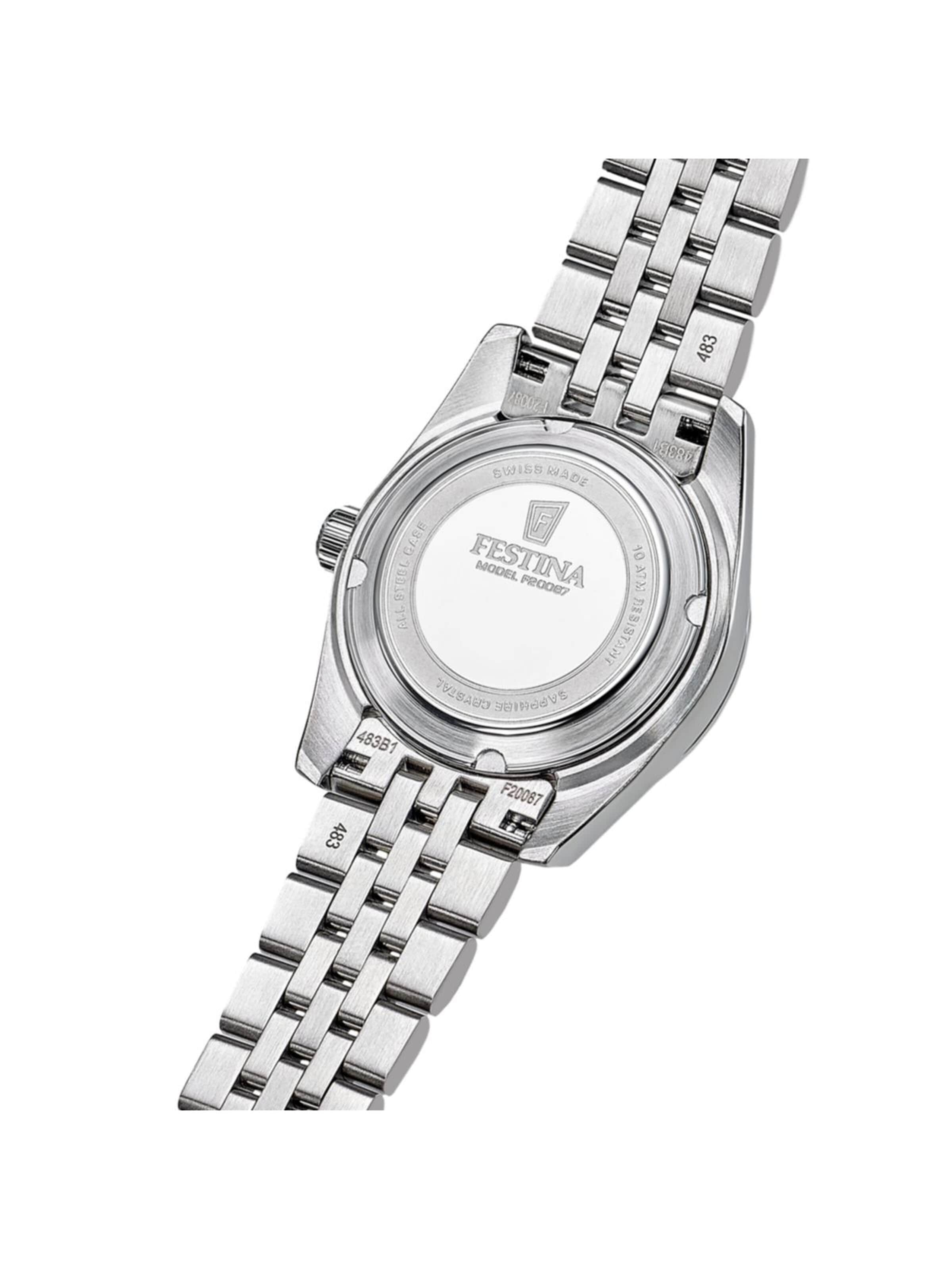Montre à affichage analogique FESTINA en argent