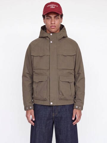 Giacca funzionale di JACK & JONES in marrone: frontale