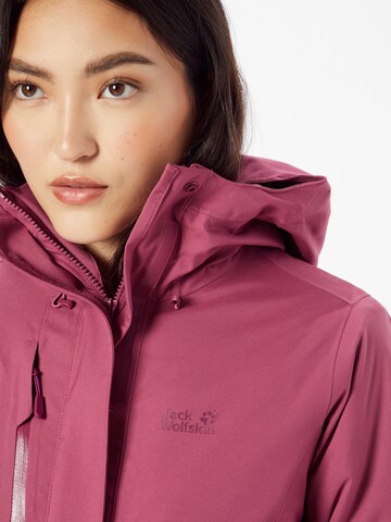 JACK WOLFSKIN - Casaco outdoor 'Troposphere' em roxo