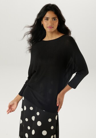 Aniston SELECTED Sweater in Black: front