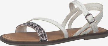 TAMARIS Sandalen met riem in Wit: voorkant