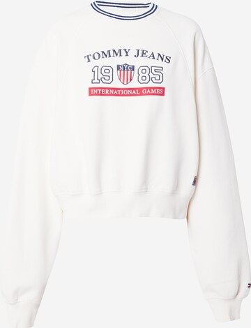 Felpa 'ARCHIVE GAMES' di Tommy Jeans in bianco: frontale