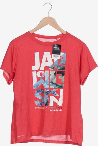 JACK WOLFSKIN T-Shirt 4XL in Rot: predná strana