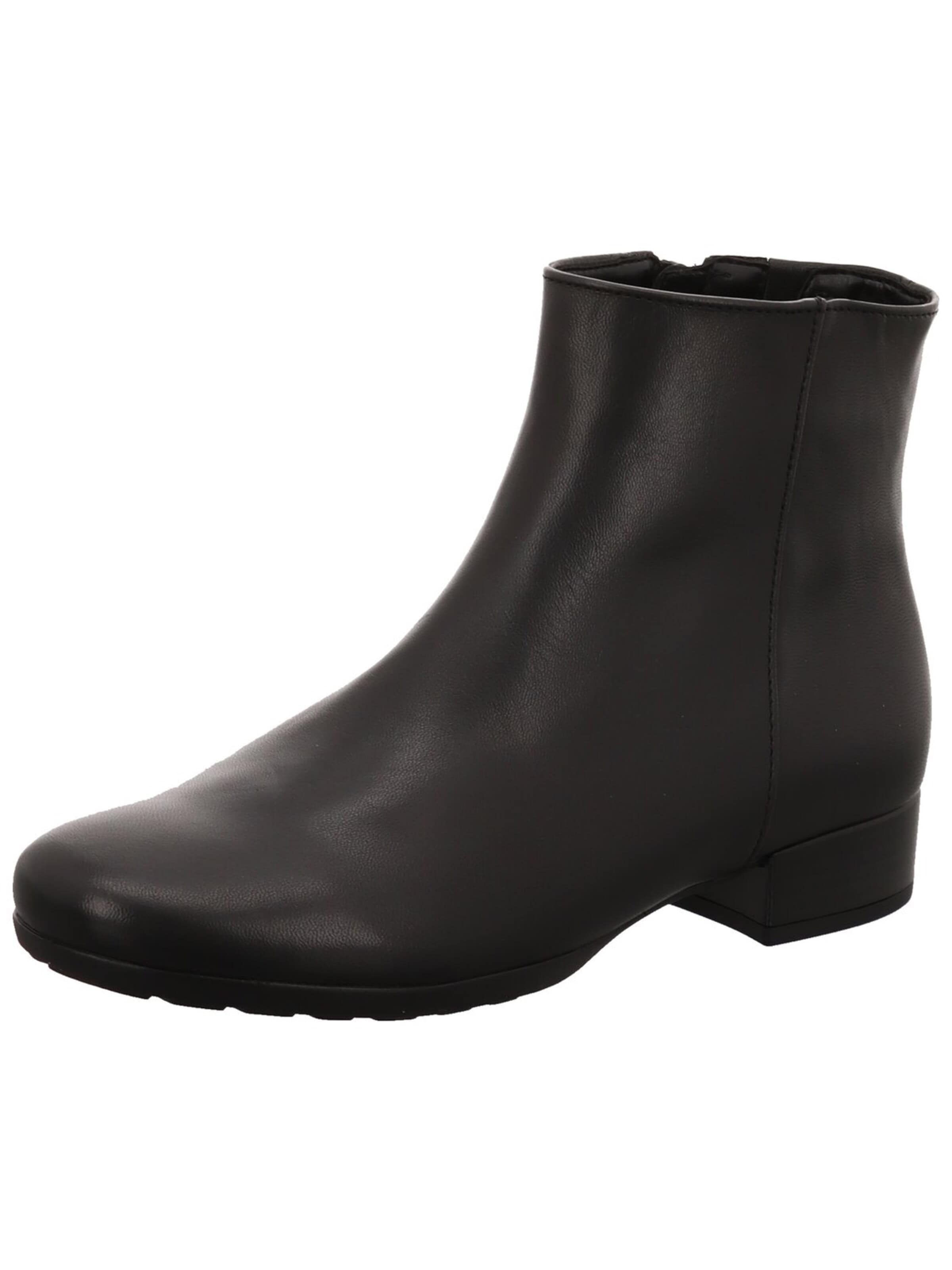 Gabor Comfort Boots 'Stiefelette Damen 72-719-57 Echtleder in schwarz' in Zwart: voorkant