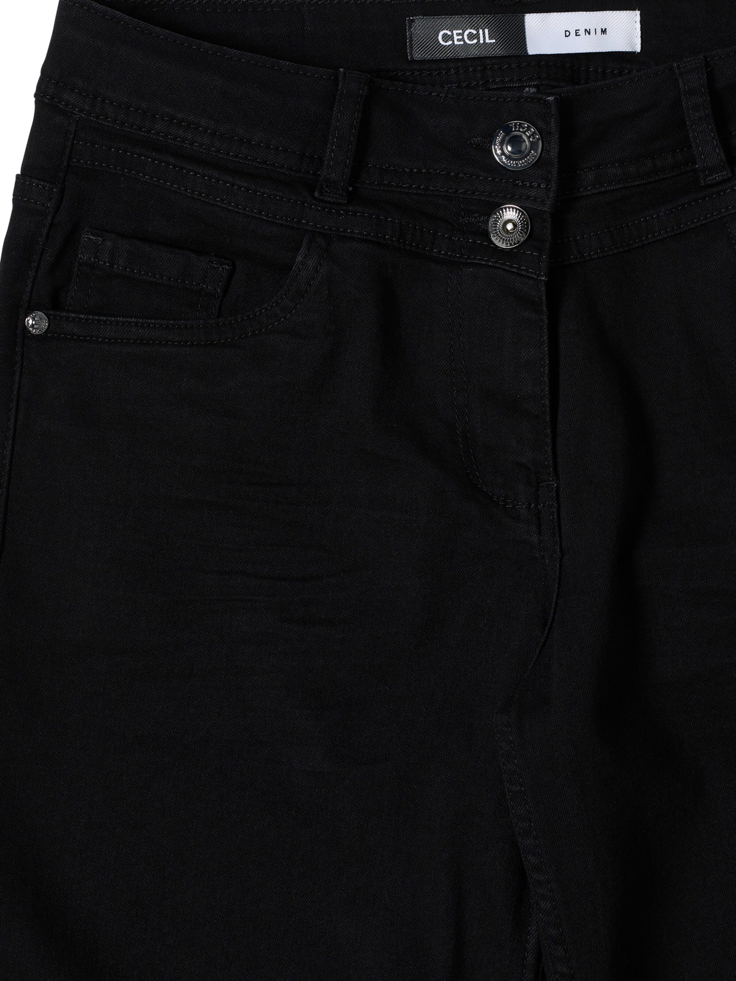 CECIL Wide leg Jeans 'Neele' in Black