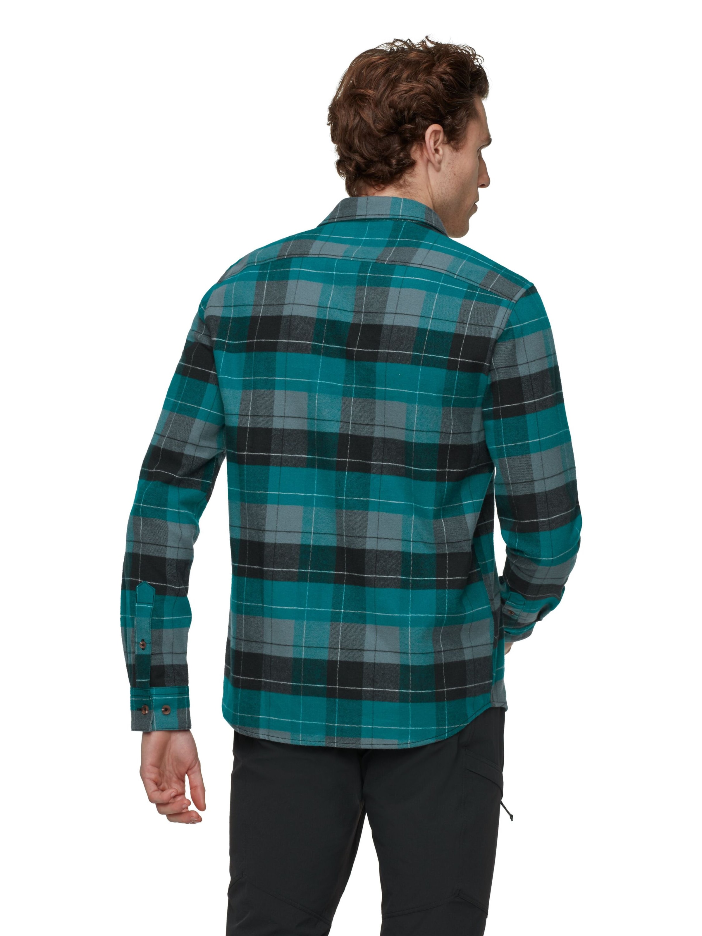 MAMMUT Regular fit Athletic Button Up Shirt in Blue