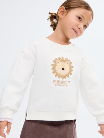 MANGO KIDS Mikina 'ROAR' – bílá