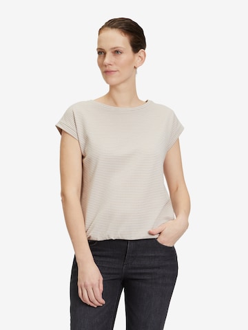 T-shirt Betty & Co en beige : devant