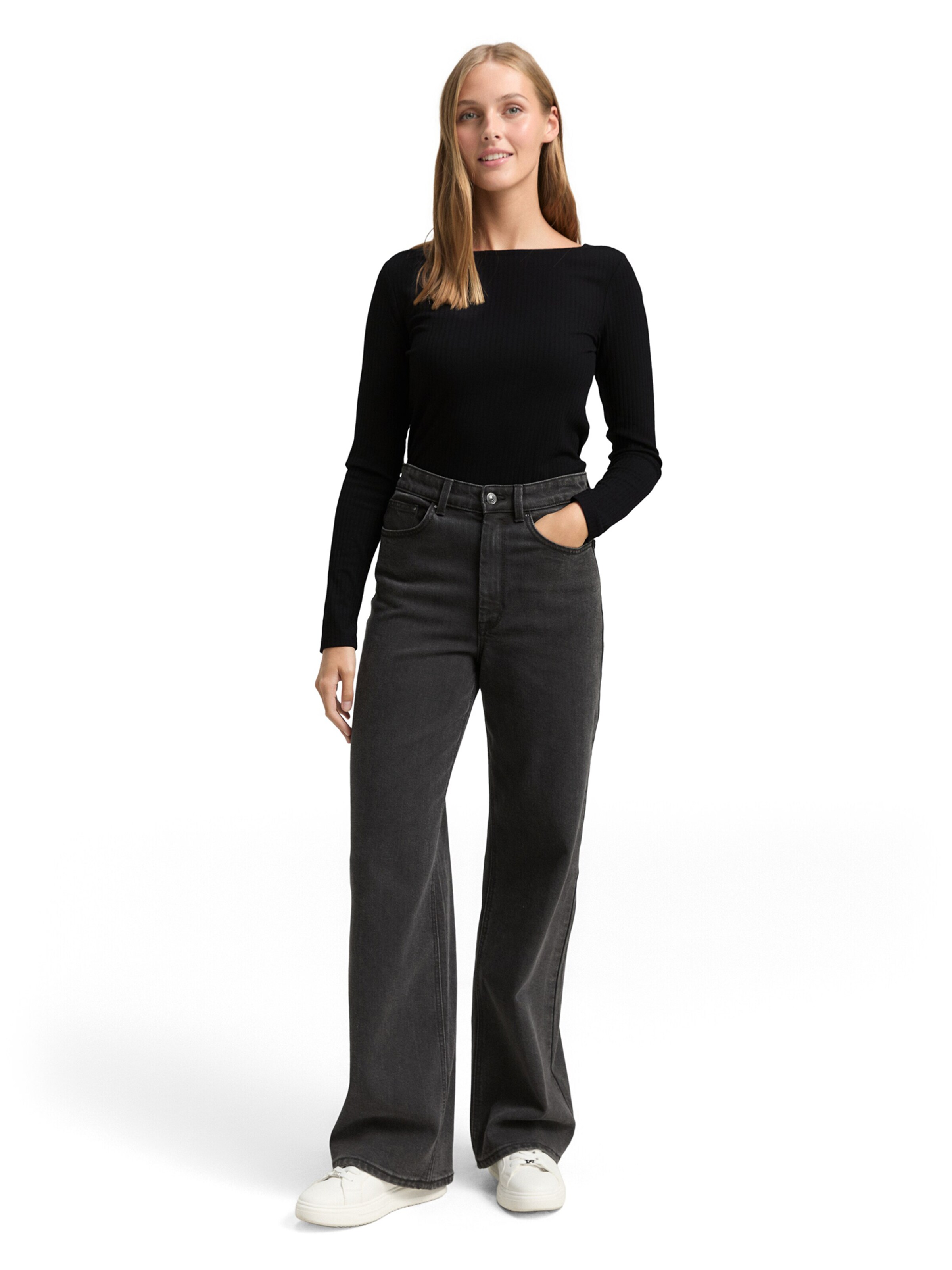 TOM TAILOR DENIM Футболка в Черный