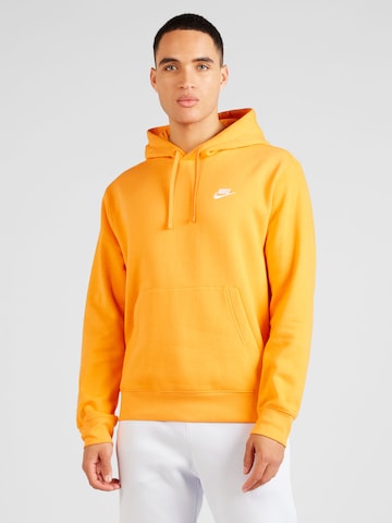 Nike Sportswear Regular fit Tréning póló 'Club Fleece' - narancs: elől