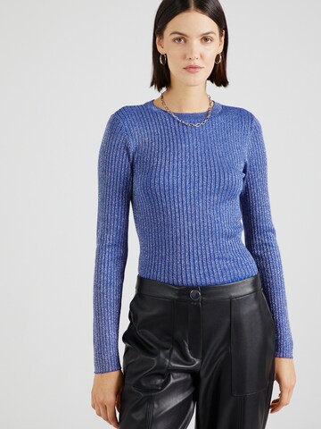 JDY Sweater 'JDYPLUM' in Blue: front