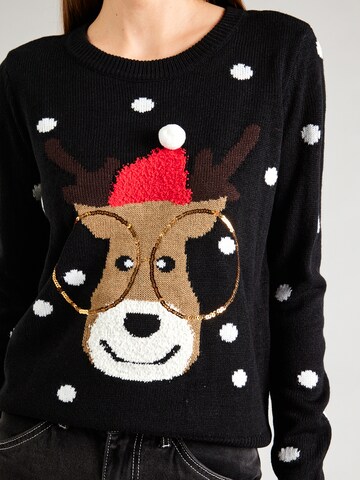 VERO MODA Pullover 'Tinsel' i sort