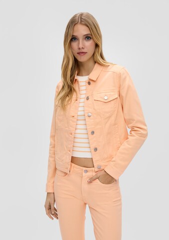 QS Between-season jacket in Orange: front