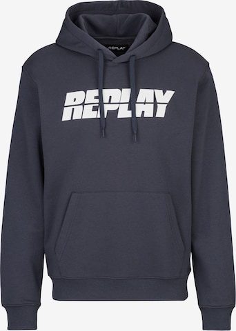 REPLAY Sweatshirt 'French Terry' in Blue: front