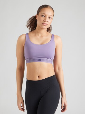 Bustier Soutien-gorge de sport 'AC Train' new balance en violet : devant