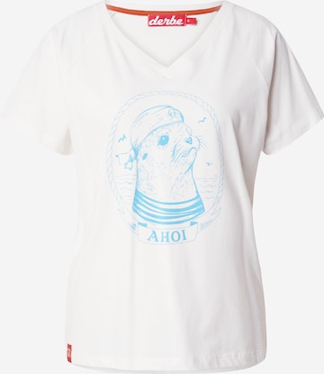 T-shirt 'Matrosenrobbe' Derbe en blanc : devant