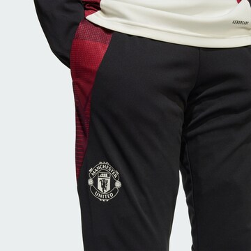 Effilé Pantalon de sport 'Manchester United Tiro 24' ADIDAS PERFORMANCE en noir