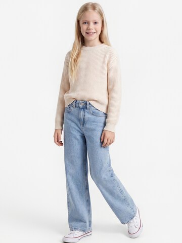 mėlyna Calvin Klein Jeans Plačios klešnės Džinsai: priekis
