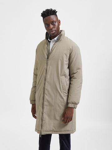 Manteau mi-saison 'Titan' SELECTED HOMME en beige : devant