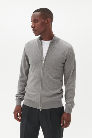 Matinique Strickjacke 'Cardo' in Grau: Vorderseite